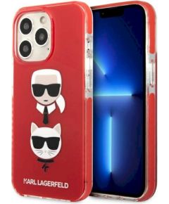 Karl Lagerfeld KLHCP13LTPE2TR Защитный чехол для iPhone 13 Pro / 13 6,1" hardcase / красный Karl&Choupette Head Чехлы - альтернативные