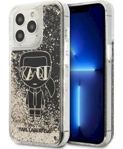 Karl Lagerfeld KLHCP13XLGGKBK Liquid Glitter Gatsby Aizsargapvalks priekš iPhone 13 Pro Max 6,7" / melns Neoriģinālie Maciņi