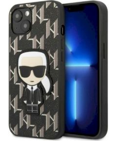 Karl Lagerfeld KLHCP13SPMNIKBK Monogram Ikonik Patch Aizsargapvalks priekš iPhone 13 mini 5,4" / melns Neoriģinālie Maciņi