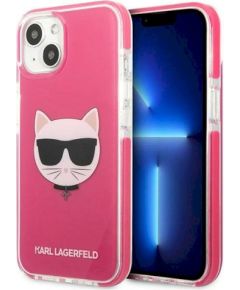 Karl Lagerfeld KLHCP13MTPECPI Aizsargapvalks priekš iPhone 13/14/15 6,1" / fuchsia Neoriģinālie Maciņi