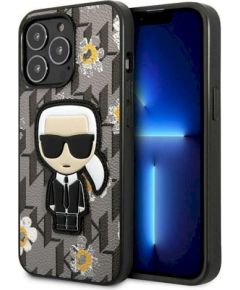 Karl Lagerfeld KLHCP13LPMNFIK1 Flower Ikonik Karl Защитный чехол для iPhone 13 Pro / 13 6,1" / серый Чехлы - альтернативные