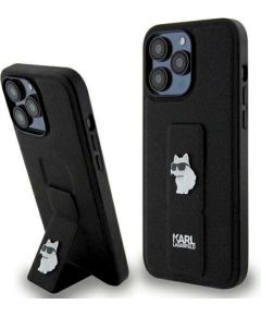 Karl Lagerfeld KLHCP13LGSACHPK Gripstand Saffiano Choup Защитный чехол для iPhone 13 Pro / 13 6.1" / чёрный Чехлы - альтернативные
