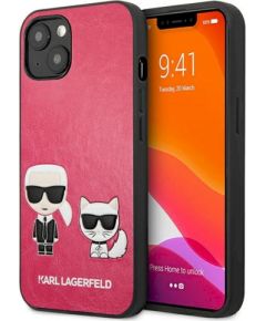 Karl Lagerfeld KLHCP13SPCUSKCP Ikonik Karl & Choupette Защитный чехол для iPhone 13 mini 5,4" / фуксия Чехлы - альтернативные
