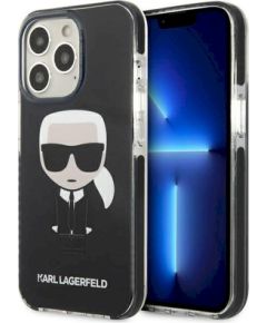 Karl Lagerfeld KLHCP13LTPEIKK Iconik Karl Aizsargapvalks priekš iPhone 13 Pro / 13 6.1" / melns Neoriģinālie Maciņi