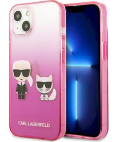 Karl Lagerfeld KLHCP13STGKCP Aizsargapvalks priekš iPhone 13 mini 5,4" / rozā Neoriģinālie Maciņi