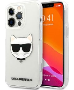 Karl Lagerfeld KLHCP13XCTR Choupette Head Aizsargapvalks priekš iPhone 13 Pro Max 6,7" / caurspīdīgs Neoriģinālie Maciņi