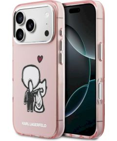 Karl Lagerfeld Karl & Choupette Back MagSafe Case Защитный чехол для iPhone 17 Pro Max / розовый Чехлы - альтернативные