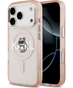 Karl Lagerfeld IML Choupette Sketch Logo MagSafe Case Защитный чехол для iPhone 17 Pro / розовый Чехлы - альтернативные