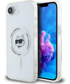 Karl Lagerfeld IML Metal Choupette Head MagSafe Защитный чехол для iPhone 16e / 17e / белый Чехлы - альтернативные