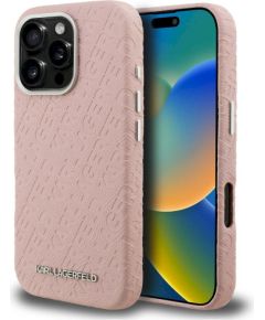 Karl Lagerfeld FW Stamped Karl MagSafe Case Защитный чехол для iPhone 16 Pro Max / розовый Чехлы - альтернативные