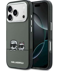 Karl Lagerfeld IML Karl & Choupette Peekaboo Logo MagSafe Защитный чехол для iPhone 17 Pro / чёрный Чехлы - альтернативные