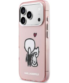 Karl Lagerfeld Karl & Choupette Back MagSafe Case Защитный чехол для iPhone 17 Pro / розовый Чехлы - альтернативные