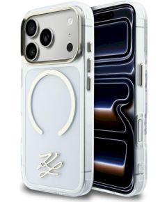 Karl Lagerfeld IML KL Script Logo MagSafe Защитный чехол для iPhone 17 Pro Max / прозрачный Чехлы - альтернативные