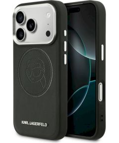 Karl Lagerfeld K Head Point Logo MagSafe Защитный чехол для iPhone 17 Pro Max / чёрный Чехлы - альтернативные