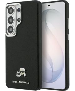 Karl Lagerfeld Saffiano KC Metal Logo MagSafe Защитный чехол для Samsung Galaxy S26 Ultra / чёрный Чехлы - альтернативные