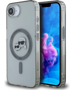 Karl Lagerfeld IML Metal Karl & Choupette Heads MagSafe Защитный чехол для iPhone 16e/17e / чёрный Чехлы - альтернативные