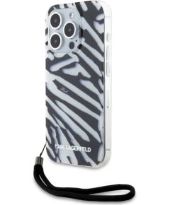 Karl Lagerfeld KLHCP15XHZBPKCCK Защитный чехол для iPhone 15 Pro Max 6.7" hardcase IML Zebra Pattern & Cord / чёрный Чехлы - альтернативные