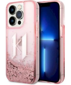 Karl Lagerfeld KLHCP14XLBKLCP Liquid Glitter Big KL Защитный чехол для iPhone 14 Pro Max 6,7" / розовый Чехлы - альтернативные
