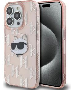 Karl Lagerfeld KLHCP14XHKLPCHP Защитный чехол для iPhone 14 Pro Max 6.7" Hardcase IML Choupette Head & Monog / розовый Чехлы - альтернативные