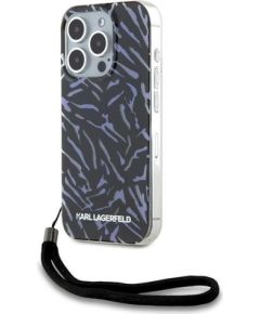 Karl Lagerfeld KLHCP15XHZBPKCCU Защитный чехол для iPhone 15 Pro Max 6.7" / purple Zebra With Cord Чехлы - альтернативные