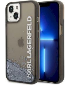 Karl Lagerfeld KLHCP14SLCKVK Hardcase Liquid Glitter Elong Защитный чехол для iPhone 14/15/13 6,1" / чёрный Чехлы - альтернативные