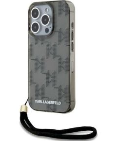 Karl Lagerfeld KLHCP15XHKDPNSK Защитный чехол для iPhone 15 Pro Max 6.7" / чёрный hardcase IML Mono KL Pattern & Cor Чехлы - альтернативные