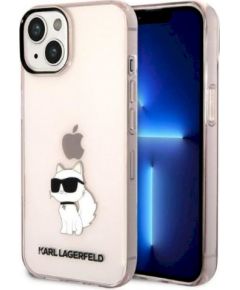 Karl Lagerfeld KLHCP14MHNCHTCP Ikonik Choupette Защитный чехол для iPhone 14 Plus / 15 Plus 6.7" / розовый Чехлы - альтернативные