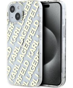 Karl Lagerfeld KLHCP15SHKFOEMD Hardcase IML Fullover Logo Aizsargapvalks priekš iPhone 15 / 14 / 13 6.1" / zelta Neoriģinālie Maciņi