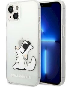 Karl Lagerfeld KLHCP14MCFNRC Choupette Fun Aizsargapvalks priekš iPhone 14 Plus / 15 Plus 6,7" / caurspīdīgs Neoriģinālie Maciņi