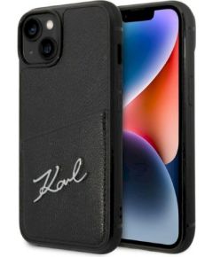 Karl Lagerfeld KLHCP14MCSSK Signature Logo Cardsl Защитный чехол для iPhone 14 Plus/15 Plus 6,7" / чёрный Чехлы - альтернативные