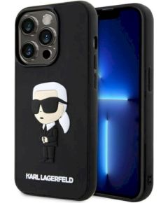 Karl Lagerfeld KLHCP14L3DRKINK Rubber Ikonik 3D Защитный чехол для iPhone 14 Pro 6.1" / чёрный Чехлы - альтернативные