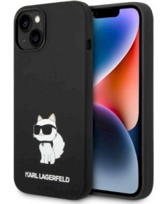 Karl Lagerfeld KLHCP14MSNCHBCK Silicone Choupette Защитный чехол для iPhone 14 Plus / 15 Plus 6.7" / чёрный Чехлы - альтернативные