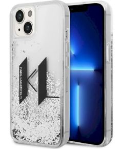 Karl Lagerfeld KLHCP14SLBKLCS Liquid Glitter Big KL Защитный чехол для iPhone 14/15/13 6,1" / серебряный Чехлы - альтернативные