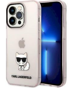 Karl Lagerfeld KLHCP14LCTTRI Защитный чехол для iPhone 14 Pro 6,1" / розовый прозрачный Choupette Body Чехлы - альтернативные