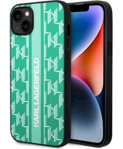 Karl Lagerfeld KLHCP14SPGKLSKN Защитный чехол для iPhone 14/15/13 6,1" / зелёный Monogram Stripe Чехлы - альтернативные
