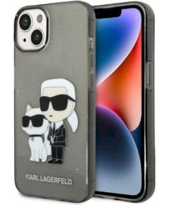 Karl Lagerfeld KLHCP14MHNKCTGK Hardcase Glitter Karl&Choup Защитный чехол для iPhone 14 Plus/15 Plus 6,7" / чёрный Чехлы - альтернативные