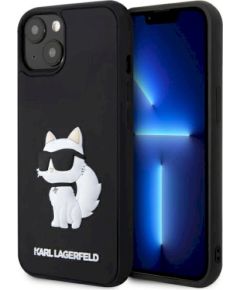 Karl Lagerfeld KLHCP14M3DRKHNK Rubber Choupette 3 Защитный чехол для iPhone 14 Plus / 15 Plus 6.7" / чёрный Чехлы - альтернативные