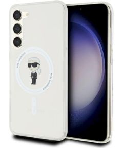 Karl Lagerfeld KLHMS23MHFCKNOT IML Ikonik MagSafe Aizsargapvalks priekš Samsung Galaxy S23+ S916 / caurspīdīgs Neoriģinālie Maciņi