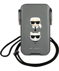 Karl Lagerfeld Torebka KLHCP12MOPHKCG Защитный чехол 6,1" / серый Чехлы - альтернативные