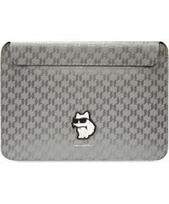 Karl Lagerfeld Sleeve KLCS14SAKHPCG Klēpjdatora maciņš 14" Saffiano Monogram Choupette / sudraba Somas portatīvajiem datoriem