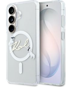 Karl Lagerfeld IML KC Script MagSafe Aizsargapvalks priekš Samsung Galaxy S26 / caurspīdīgs Neoriģinālie Maciņi