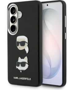 Karl Lagerfeld Saffiano Double Heads Metal Case Защитный чехол для Samsung Galaxy S26 Plus / чёрный Чехлы - альтернативные