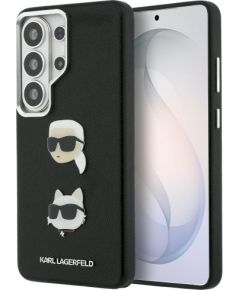 Karl Lagerfeld Saffiano Double Heads Metal Case Защитный чехол для Samsung Galaxy S26 Ultra / чёрный Чехлы - альтернативные