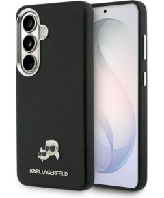 Karl Lagerfeld Saffiano KC Metal Logo MagSafe Защитный чехол для Samsung Galaxy S26 / чёрный Чехлы - альтернативные