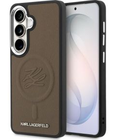 Case Karl Lagerfeld Embossed Ring Initials MagSafe Защитный чехол для Samsung Galaxy S26 / коричневый Чехлы - альтернативные