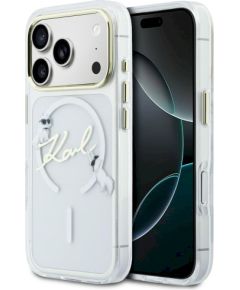 Karl Lagerfeld IML Choupettes Karl Script Logo MagSafe Защитный чехол для iPhone 17 Pro Max / прозрачный Чехлы - альтернативные