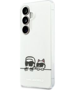 Karl Lagerfeld IML Peekaboo Karl&Choupette MagSafe Aizsargapvalks priekš Samsung Galaxy S26 Plus / caurspīdīgs Neoriģinālie Maciņi