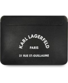 Karl Lagerfeld Sleeve KLCS133RSGSFBK 13" Saffiano RSG Klēpjdatora maciņš / melns Somas portatīvajiem datoriem