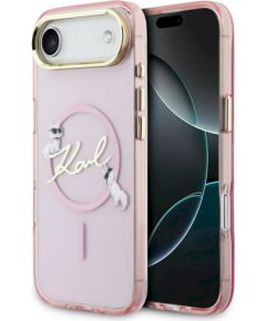 Karl Lagerfeld IML Choupettes Karl Script Logo MagSafe Защитный чехол для iPhone Air / розовый Чехлы - альтернативные