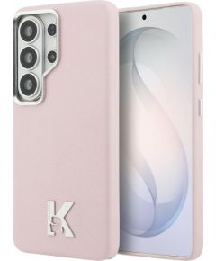 Case Karl Lagerfeld K Metal Logo MagSafe Защитный чехол для Samsung Galaxy S26 Ultra / розовый Чехлы - альтернативные